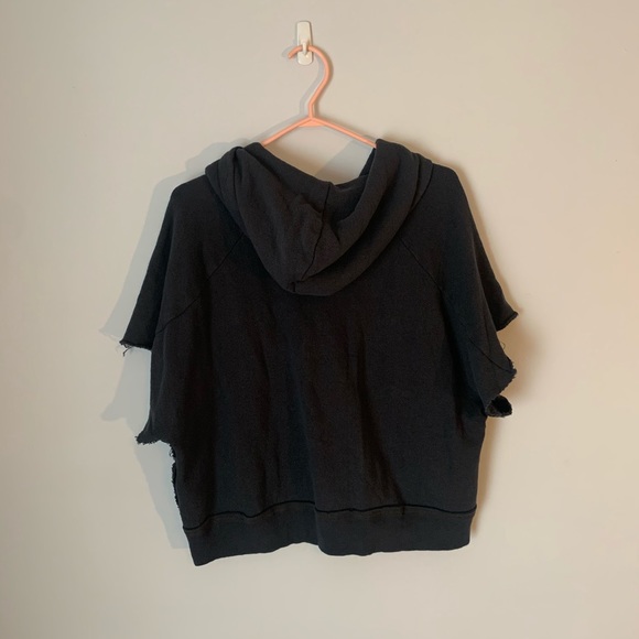 R13 Short Sleeve Zip Hoodie - Picture 3 of 8